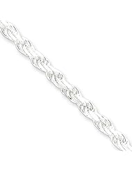 Sterling Silver 18in 3.5mm D/C Rope Necklace Chain. Metal Wt- 20.84g
