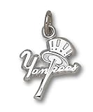 MLB New York Yankees Sterling Silver Bat/Hat Pendant