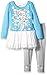 Disney Girls' 2 Piece Frozen Elsa Chiffon Tunic and Legging Set