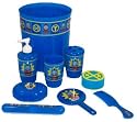 Thomas the Tank Engine Trains 9 pcs Bathroom Wastebasket Toothbrush Holder Soap Dish Etc Set