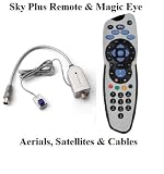 Sky Plus Remote Control with Flatscreen Magic Eye - Black