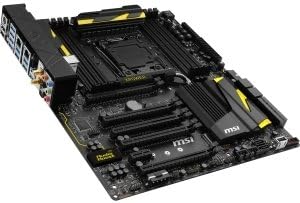 MSI X99S XPOWER AC Desktop Motherboard - Intel X99 Chipset - Socket R3 (LGA2011-3) - Extended ATX - 1 x Processor Support - 128 GB DDR4 SDRAM Maximum RAM - SLI, CrossFire Support - Serial ATA/600 RAID Supported Controller - 5 x PCIe x16 Slot - 10 x USB 3.0 Port - Bluetooth - Wireless LAN - X99S XPOWER AC