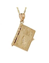 10k Gold Bible Prayer Book Christian Charm