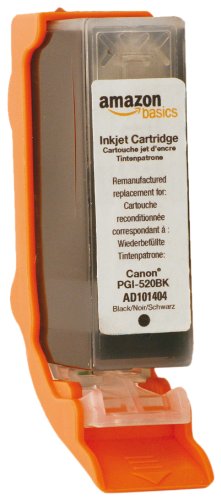 AmazonBasics wiederbefüllte Tintenpatrone als Ersatz für Canon PGI-520 schwarz [Amazon Frustfreie Verpackung]