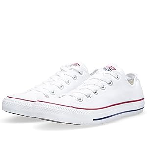 Converse Unisex Chuck Taylor All Star Ox Basketball Shoe (8.5 B(M) US Women / 6.5 D(M) US Men, Optical White)