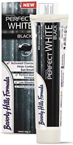 3 Pack Beverly Hills Formula 130g Perfect White BLACK Charcoal Toothpaste Stains Breath