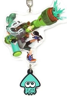 スプラトゥーン ボーイ(スーパーショット) イカす ラバーつき アクリルキーホルダー