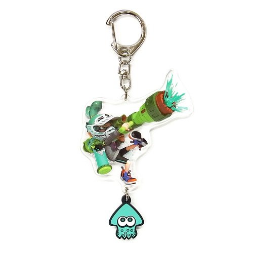 スプラトゥーン ボーイ(スーパーショット) イカす ラバーつき アクリルキーホルダー