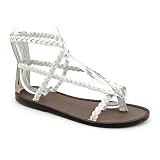 Joie Mccartney Open Toe Gladiator Sandals Shoes White Womens Reviews