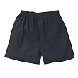 Black Cotton Solid Boxers boxer shorts, heavyweight 100% cotton, FALSE FLY, longer cut seam.