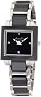 Kenneth Cole New York Womens KC4742 Petite Chic Classic Square Case with Ceramic Bezel Watch