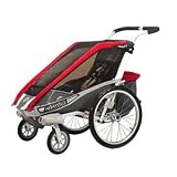 Chariot Deluxe Cougar 2 CTS Adventure Carrier (Chassis Only) - Red/Silver/Grey