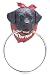 Black LAB dog labrador retreiver TOWEL RING home decor