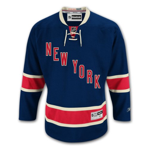 New York Rangers Reebok Premier Replica Alternate NHL Hockey Jersey Size L