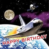 Space Odyssey Happy Birthday Lunch Napkins 16 Pack