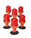 Compact Red Warning Lights 6-Pack
