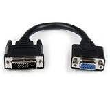 StarTech 8 inch DVI-I Male to VGA Female Dongle Cable Adapter