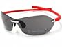 TAG HEUER TH 5107 TH5107 103 RIMLESS CURVE RED RUBBER GRAY LENS SHIELD SUNGLASSES SHADES