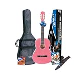 Ashton CG34 3/4 Size Classical Guitar Pack in Pink with Accessories