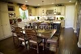 Wallmonkeys Peel and Stick Wall Decals - Modern Kitchen with a Hardwood Floor. - 72