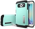 Galaxy S6 Edge Case, Spigen&reg; [Slim Armor] AIR CUSHION [Mint] Air Cushioned Corners / Dual Layer Protective Case for Galaxy S6 Edge (2015) - Mint (SGP11425)