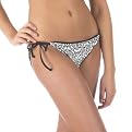 Xhilaration&reg; Print Sidetie Swim Bottom - Black/White