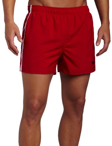 Speedo Men's Fashion Polyester Taslan Solid Striped Surf Runner Volley 14