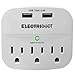 3-Outlet Surge Protector with 2 USB Ports 2.4A Wall Charger - White