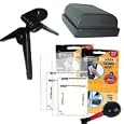 Digital Camera Accessory Kit for Canon NB-2LH / NB2L - EOS Rebel XT 350D 400D S80 S70 S60 S50 S45 ZR500 ZR600 ZR700 (BATTERY replacement w/protective cover + Fellowes Digital Camera Care Kit + Black Solid Mini Tripod)