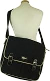 Baggallini Courier Bagg - Really Delivers - Black Khaki Messenger Bag