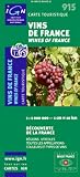 IGN Map No. 915 VIns de France - Appelations d'Origine (Wine Map of France - Labels of Origin)