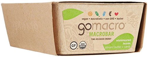 GO MACRO Macro Bars - Almond Butter & Carob - 2 OZ - 12 pk