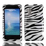 For Sprint HTC Kingdom Accessory - Zebra Hard Case Proctor Cover + Lf Stylu ....