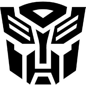 Transformers Autobots Racing Decal Sticker (New) Black