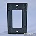 Leviton Standard Size Thermoset Device Mount 1-Gang Decora/GFCI Device Decora Wallplate, 80401-E, Black