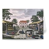 The Colonial Household, illustration from.. - Greeting Card (Pack of 2) - 7x5 inch - Art247 - Standard Size - Pack Of 2