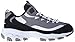 Skechers womens D'LITES D'LITEFUL Memory Foam Lace-up Sneaker,Black/Gray/White,8 M US
