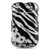 Silver Zebra Star Design Protector Case for Blackberry Bold Touch 9900