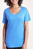 Scoop Neck Jersey T-Shirt with Modal [T41-1410A-S]