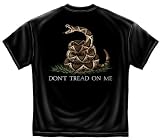 Dont Tread on Me Rattlesnake T-Shirt - Black