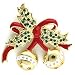 Jewelry-Austrian Crystal Ribbon Brooch SZ One Size