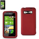 Silicone Case 01 HTC trophy/spark/T8686 Red with Screen Protector