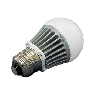 Amoluxe 3.5 Watt E26 E27 Base LED Light Bulb, Cool White (Frosty Glass) by Amoluxe