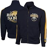 Old Time Hockey Buffalo Sabres Navy Blue Castle Full Zip Track Jacket (Medium)
