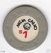 MGM GRAND LAS VEGAS $ 1.00 3RD ISSUE GREY CHIP
