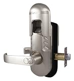biometric gun safes Silver DG98 Biometric Keyless Electronic Digital Door Lock RH