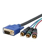 6ft VGA to 3 RCA component video cable (HD15 - 3-RCA)