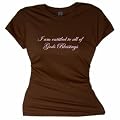 Flirty Diva Tees Woman's SoftStyle T-Shirt-Gods Blessings-Brown
