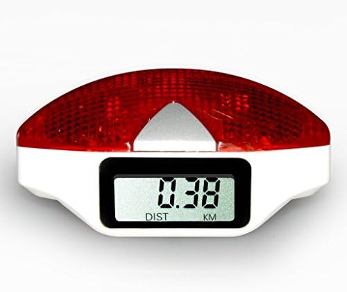 LIPPO Multifunctional Pedometer with Flashing RED Warning Light Walking Calorie Distance Measuring Step Counter Portable Outdoor Sport Activities Trackers