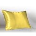 Luxury Yellow Satin Pillow Case w/Hidden Zipper, Queen